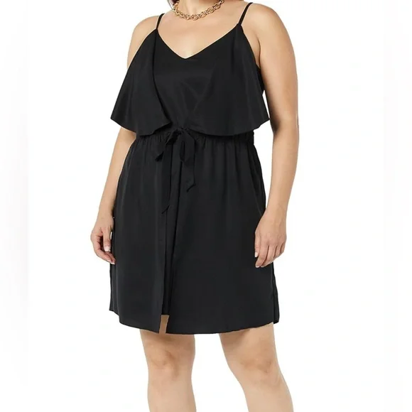 Elise Double Layer Mini Dress | Color: Black/Tan | Size: M | Autumnthrifts_'S Closet